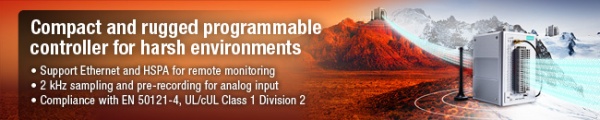 Compact and rugged Programmable Controller for harsh environments